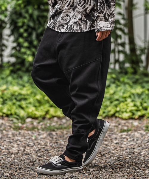 CAMBIO（カンビオ）の「mp13939-バックリブダックサルエルテーパードパンツ（その他パンツ・メンズ・ブラック/カーキ/アイボリー・M/L/XL）」の19枚目の写真