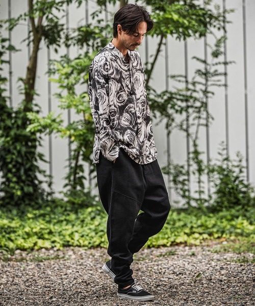 mp13939-バックリブダックサルエルテーパードパンツ（その他パンツ