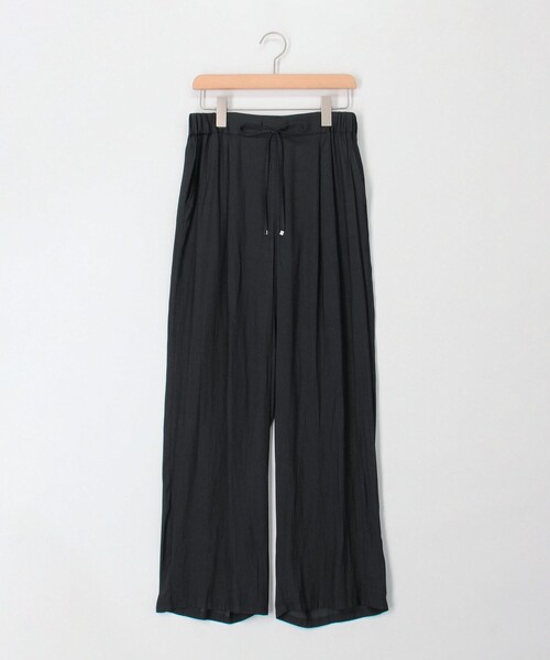 NOLLEY'S LIGHT（ノーリーズライト）の「割繊ツイルイージーワイドパンツ（その他パンツ・レディース・カーキ/ブラック・38/36）」の18枚目の写真