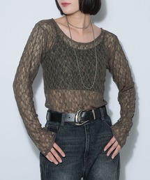 PAGEBOY | カットレースメローロングスリーブ(Tシャツ/カットソー)