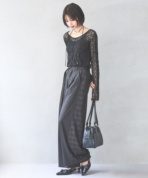 カットレースメローロングスリーブ（Tシャツ/カットソー）｜PAGEBOY