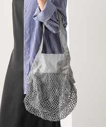 WESTFORD MILL（ウエストフォードミル）の「【WESTFORD MILL】オーガニックコットンメッシュバッグ ハンドバッグ マルシェバッグ 買い物 カラーバッグ マルシェバッグ WM150-O VTS（トートバッグ）」