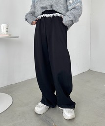 SOLLON. | ウエストチュールレーススウェットパンツ(スウェットパンツ)