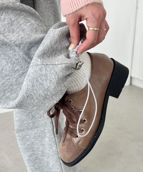 SOLLON.（ソルロン）の「ウエストチュールレーススウェットパンツ（スウェットパンツ・レディース・ネイビー/グレー/ブラック・FREE）」の16枚目の写真