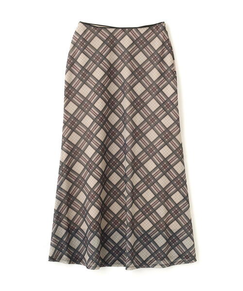 PROPORTION BODY DRESSING（プロポーションボディドレッシング）の「チェックナロースカート / 1215220804（スカート・レディース・ネイビー/ベージュ・P/S/MEDIUM）」の4枚目の写真
