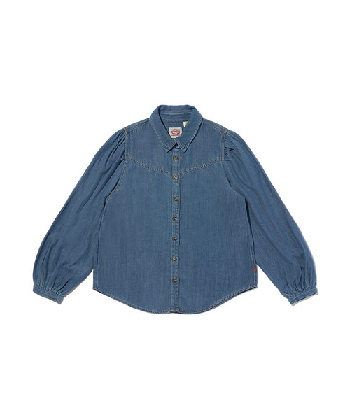 Levi's（リーバイス）の「Levi's/リーバイス Journey ウエスタンシャツ（シャツ/ブラウス・レディース・インディゴブルー・M/S/XS）」の2枚目の写真