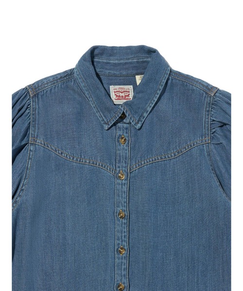Levi's（リーバイス）の「Levi's/リーバイス Journey ウエスタンシャツ（シャツ/ブラウス・レディース・インディゴブルー・M/S/XS）」の4枚目の写真