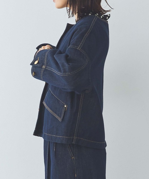 Gready Brilliant（グレディブリリアン）の「金釦デニムジャケット（デニムジャケット・レディース・インディゴブルー・38）」の17枚目の写真