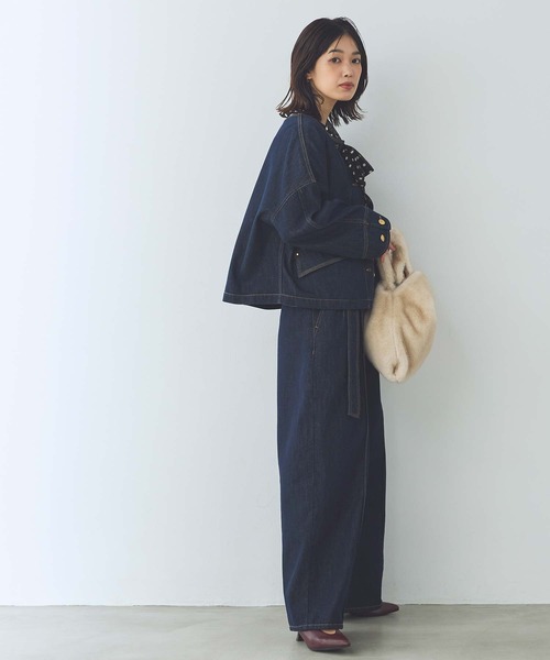 Gready Brilliant（グレディブリリアン）の「金釦デニムジャケット（デニムジャケット・レディース・インディゴブルー・38）」の3枚目の写真