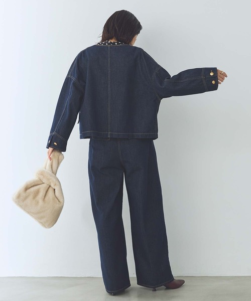 Gready Brilliant（グレディブリリアン）の「金釦デニムジャケット（デニムジャケット・レディース・インディゴブルー・38）」の4枚目の写真