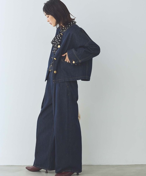 Gready Brilliant（グレディブリリアン）の「金釦デニムジャケット（デニムジャケット・レディース・インディゴブルー・38）」の5枚目の写真