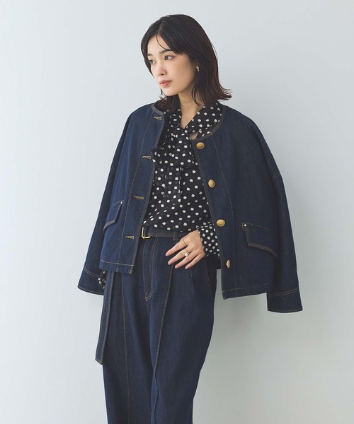 Gready Brilliant（グレディブリリアン）の「金釦デニムジャケット（デニムジャケット・レディース・インディゴブルー・38）」の12枚目の写真
