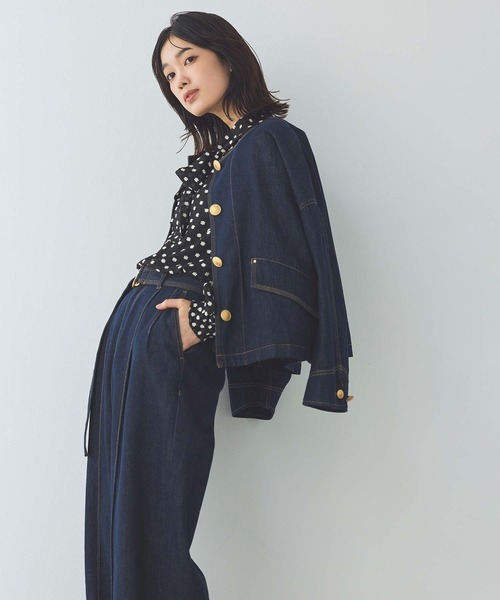 Gready Brilliant（グレディブリリアン）の「金釦デニムジャケット（デニムジャケット・レディース・インディゴブルー・38）」の13枚目の写真
