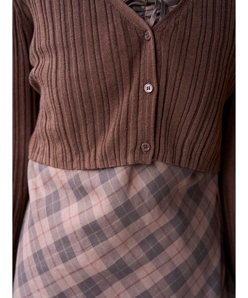 シンプルリブカーディガン（カーディガン/ボレロ）｜SNIDEL