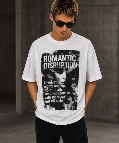 BROTHERHOOD（ブラザーフッド）の「【ROMANTIC DISRUPTION】Chaos in Vogue mono Tee（Tシャツ/カットソー・メンズ・ホワイト/ブラック・LARGE/X-LARGE）」の2枚目の写真