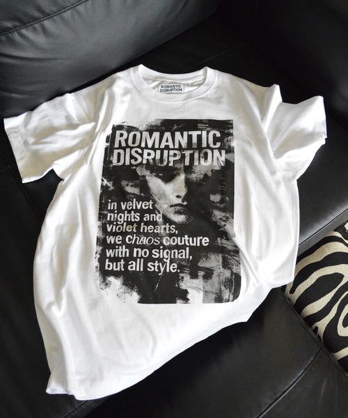 BROTHERHOOD（ブラザーフッド）の「【ROMANTIC DISRUPTION】Chaos in Vogue mono Tee（Tシャツ/カットソー・メンズ・ホワイト/ブラック・LARGE/X-LARGE）」の4枚目の写真