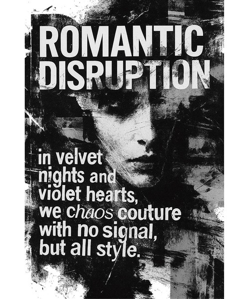 BROTHERHOOD（ブラザーフッド）の「【ROMANTIC DISRUPTION】Chaos in Vogue mono Tee（Tシャツ/カットソー・メンズ・ホワイト/ブラック・LARGE/X-LARGE）」の7枚目の写真