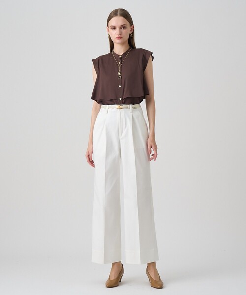 ANAYI(アナイ)の「【セットアップ対応商品】デニムライクタックパンツ(その他パンツ・レディース・ネイビー/ブラック/ホワイト・36/38/34)」の21枚目の写真