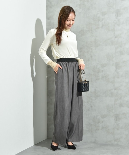 INTERPLANET（インタープラネット）の「ＴＲストレッチワイドパンツ（その他パンツ・レディース・グレー/ネイビー・FREE）」の7枚目の写真