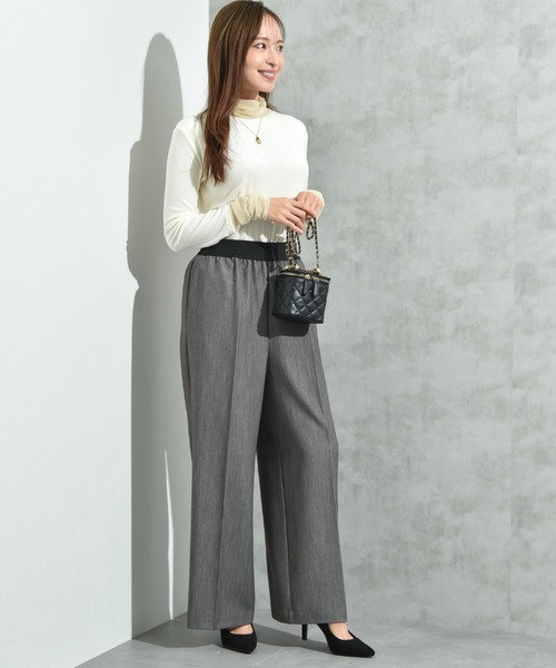 INTERPLANET（インタープラネット）の「ＴＲストレッチワイドパンツ（その他パンツ・レディース・グレー/ネイビー・FREE）」の8枚目の写真