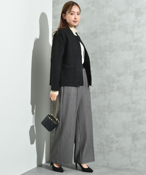 INTERPLANET（インタープラネット）の「ＴＲストレッチワイドパンツ（その他パンツ・レディース・グレー/ネイビー・FREE）」の15枚目の写真