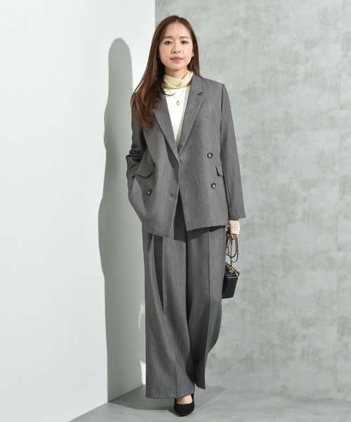 INTERPLANET（インタープラネット）の「ＴＲストレッチワイドパンツ（その他パンツ・レディース・グレー/ネイビー・FREE）」の11枚目の写真