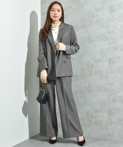 INTERPLANET（インタープラネット）の「ＴＲストレッチワイドパンツ（その他パンツ・レディース・グレー/ネイビー・FREE）」の12枚目の写真