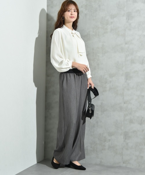 INTERPLANET（インタープラネット）の「ＴＲストレッチワイドパンツ（その他パンツ・レディース・グレー/ネイビー・FREE）」の22枚目の写真