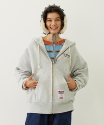 MILK FED. championコラボ　グレー フルジップパーカー MILKFED. ミルクフェド MILKFED CHAMPION BAR SWEAT HOODIE