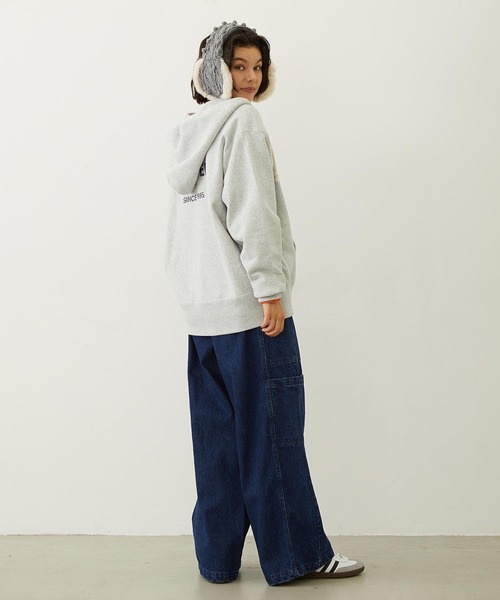 Champion（チャンピオン）の「MILKFED. × CHAMPION SWEAT ZIP HOODIE（パーカー・レディース・アッシュ/ライトブルー/バーガンディー/オートミール/チャコール・S/M）」の13枚目の写真