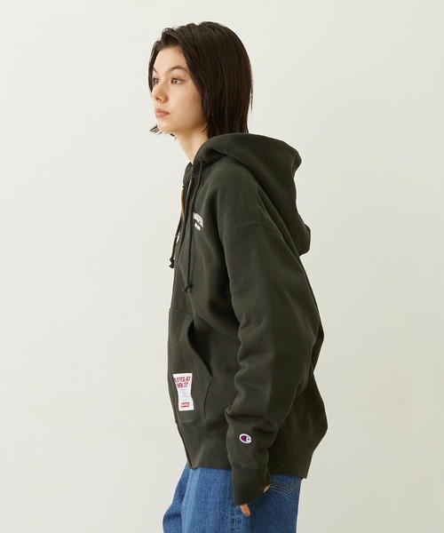 Champion（チャンピオン）の「MILKFED. × CHAMPION SWEAT ZIP HOODIE（パーカー・レディース・アッシュ/ライトブルー/バーガンディー/オートミール/チャコール・S/M）」の14枚目の写真