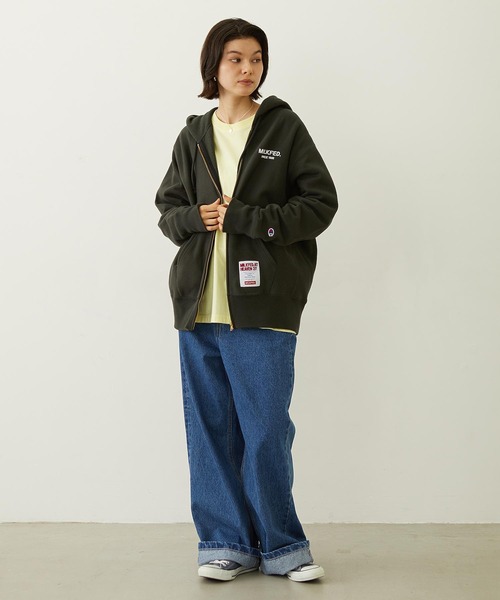 Champion（チャンピオン）の「MILKFED. × CHAMPION SWEAT ZIP HOODIE（パーカー・レディース・アッシュ/ライトブルー/バーガンディー/オートミール/チャコール・S/M）」の19枚目の写真