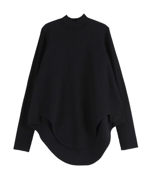 UN3D.（アンスリード）の「ROUND HEM TURTLE KT TOP / ラウンドヘムタートルニットトップ（ニット/セーター・レディース・キャメル/グレー/パープル/ブラック・38/36）」の2枚目の写真