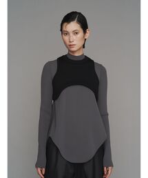 UN3D.(AX[h)ROUND HEM TURTLE KT TOP / Ehw^[gjbggbv(jbg/Z[^[)