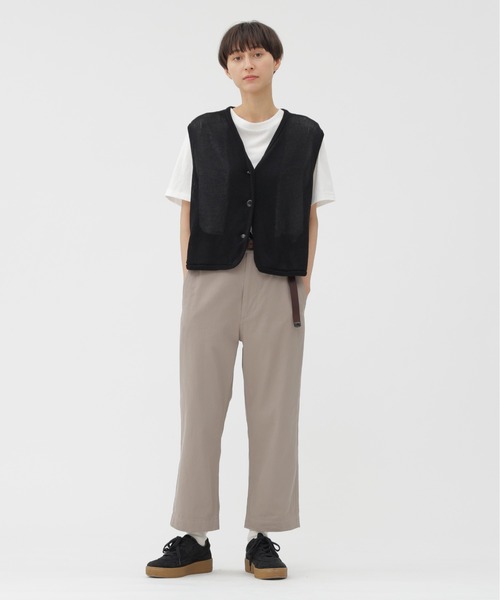 MHL.（エムエイチエル）の「COATED COTTON（カーディガン/ボレロ・レディース・ブラック/レンガ・2）」の5枚目の写真