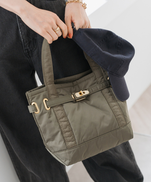 【良品】シータパランティカ　トートバッグ　Lサイズ　ナイロン　ブラック sita parantica トートバッグ 別注「SITA PARANTICA」ナイロン