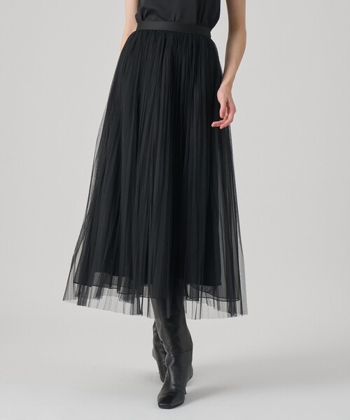 セール】ドットチュールプリーツ スカート（スカート）｜ANAYI（アナイ  
