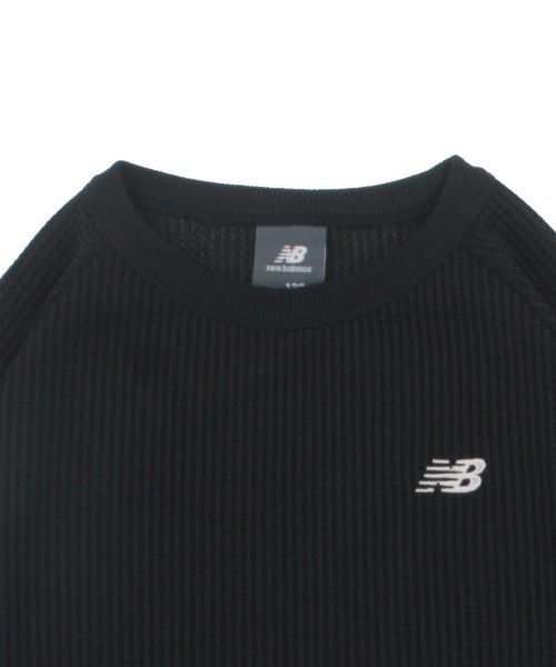 NEW BALANCE(ニューバランス)の「ニューバランス New Balance ショートスリーブシャツ ライトワッフルラグラン7分丈(Tシャツ/カットソー・キッズ・ホワイト×ブルー/ホワイト×ブラック/ブラック・130cm/140cm/150cm/160cm)」の5枚目の写真