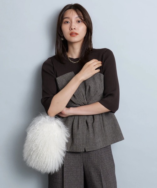 ツイストビスチェドッキングニット（ニット/セーター）｜JUSGLITTY