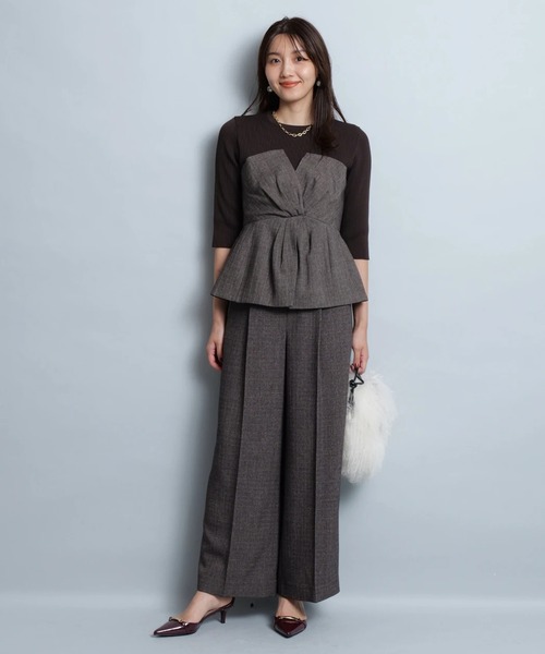 ツイストビスチェドッキングニット（ニット/セーター