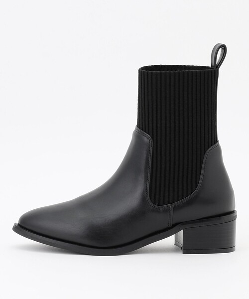 ANY(エニィ)の「ニットコンビブーツ(ブーツ・レディース・ブラック系・MEDIUM/LARGE)」の8枚目の写真