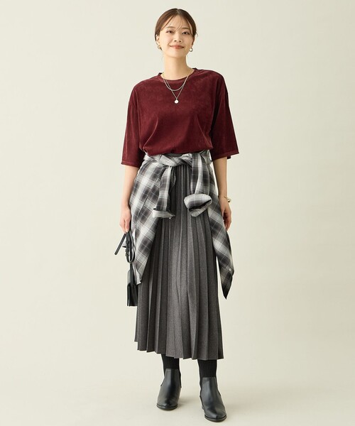 ANY(エニィ)の「ニットコンビブーツ(ブーツ・レディース・ブラック系・MEDIUM/LARGE)」の3枚目の写真