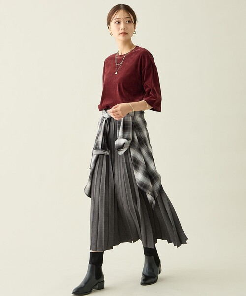 ANY(エニィ)の「ニットコンビブーツ(ブーツ・レディース・ブラック系・MEDIUM/LARGE)」の2枚目の写真