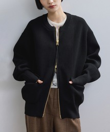 【WEB限定】・【サステナブル】ジップニットカーディガン