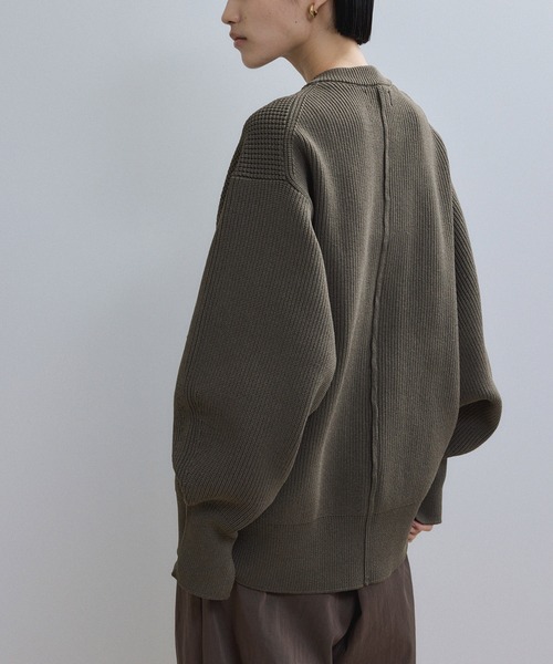WEB限定】・【サステナブル】ジップニットカーディガン（カーディガン