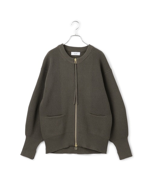 WEB限定】・【サステナブル】ジップニットカーディガン（カーディガン