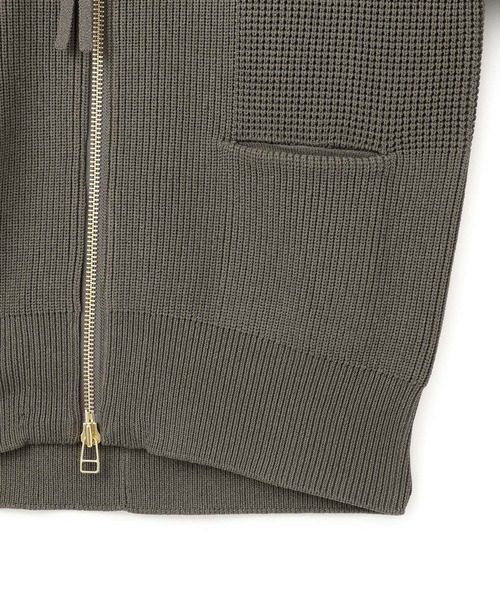 WEB限定】・【サステナブル】ジップニットカーディガン（カーディガン