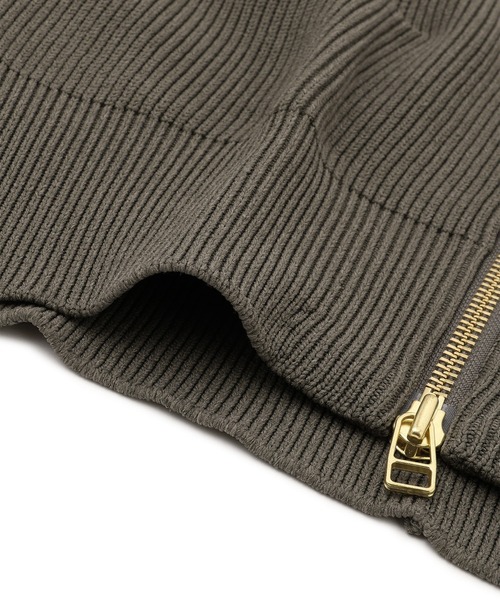 WEB限定】・【サステナブル】ジップニットカーディガン（カーディガン