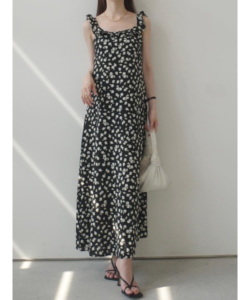 amel（エイメル）の「フリルカラーフラワープリントドレス（ワンピース・レディース・ブラック・FREE）」の19枚目の写真