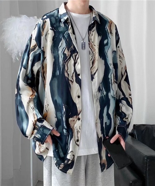 SHEPP（シープ）の「【UNISEX】総柄アソートビッグシルエットシャツ（シャツ/ブラウス・レディース・その他1/その他5/その他4/その他2/その他3・M/L）」の9枚目の写真